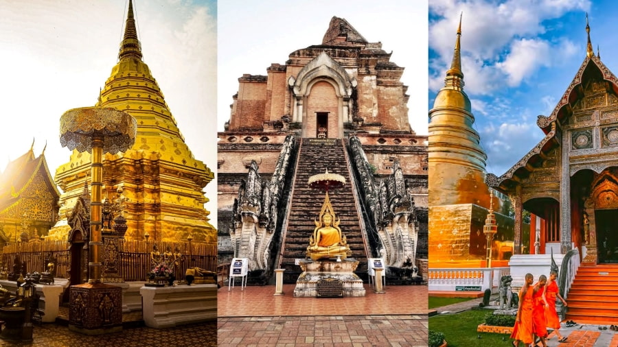 Những ngôi chùa cổ kính là linh hồn của Chiang Mai, mang đậm dấu ấn lịch sử và kiến trúc Lanna độc đáo
