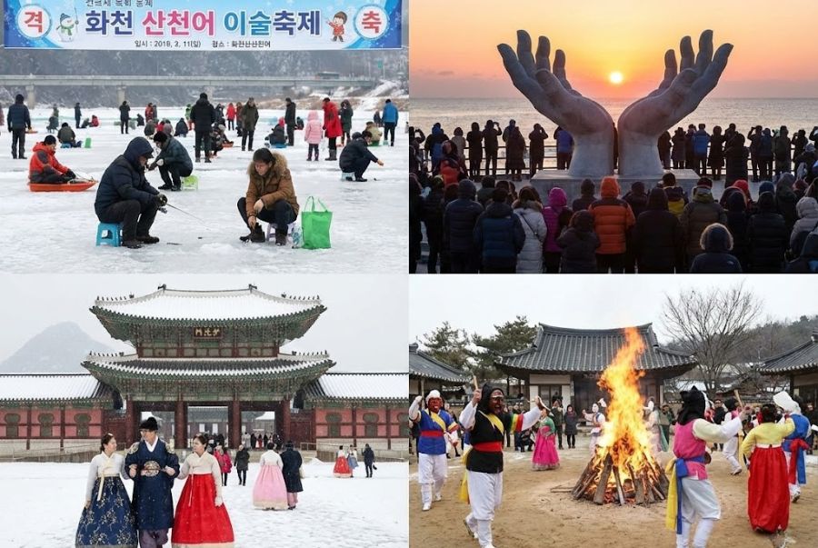 Một số các lễ hội nổi tiếng dịp tết dương lịch của Hàn Quốc