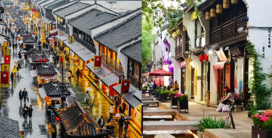 Để thực sự cảm nhận Hàng Châu cổ kính, bạn có thể dành chút thời gian để khám phá Phố cổ Thanh Hà Phường