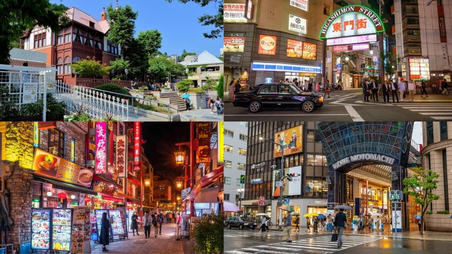 Kobe còn cuốn hút du khách bởi những khu phố mang đậm bản sắc riêng