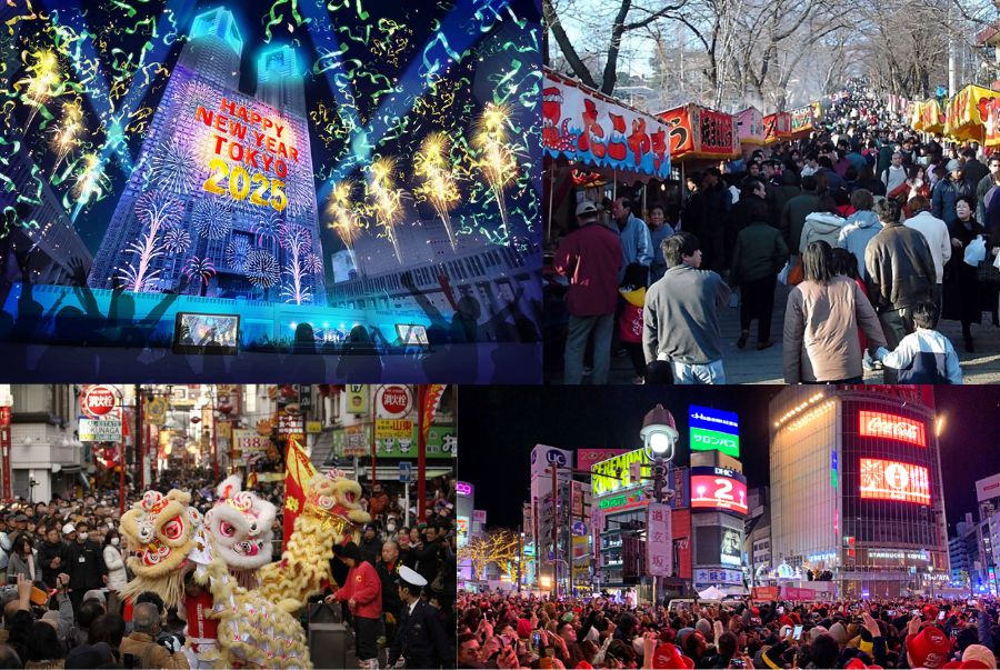 Khung cảnh nhộn nhịp tại Nhật Bản dịp lễ tết