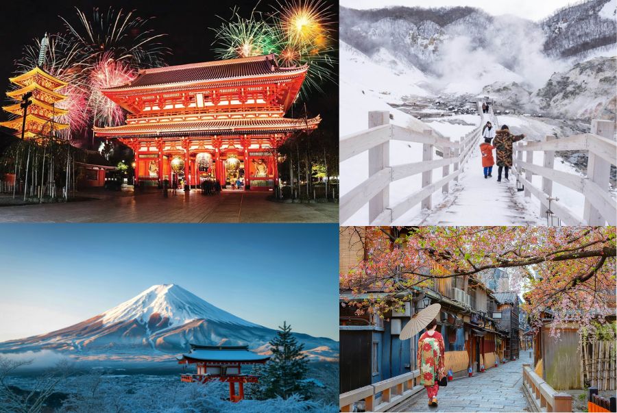 Sự khác biệt về khung cảnh thời tiết giữa các vùng tại Nhật Bản