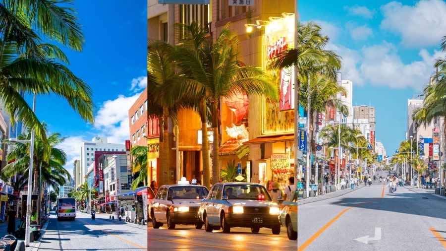 Nếu bạn muốn trải nghiệm nhịp sống sôi động của Naha, Phố Kokusai Dori là điểm đến không thể bỏ qua