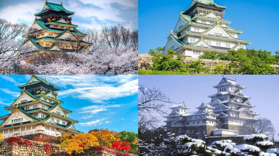 Lâu đài Osaka là biểu tượng lịch sử và kiến trúc của thành phố Osaka