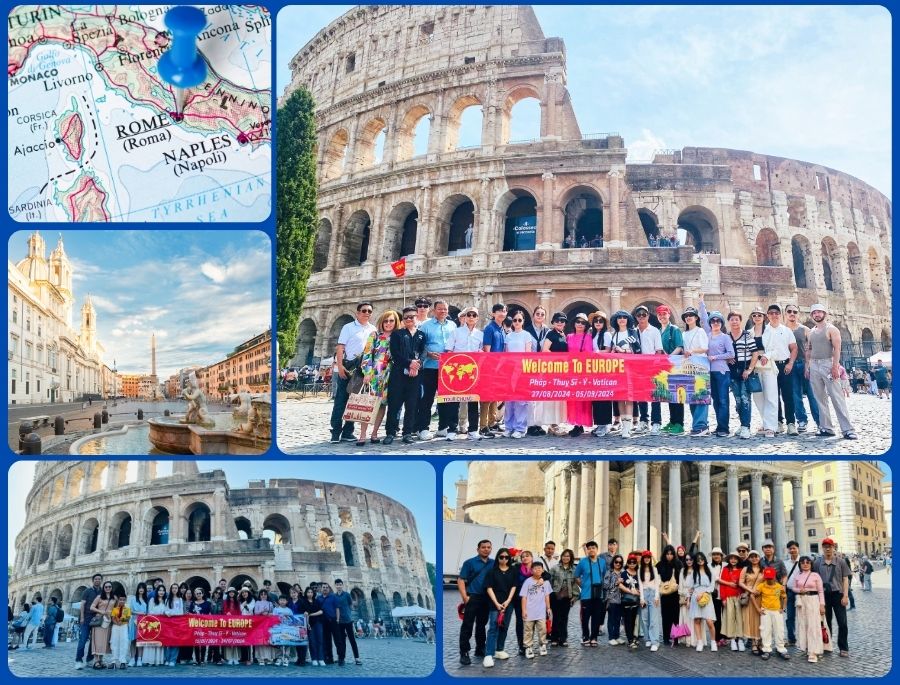 Đoàn khách Top Ten Travel tới khám phá các điểm đến tại Rome