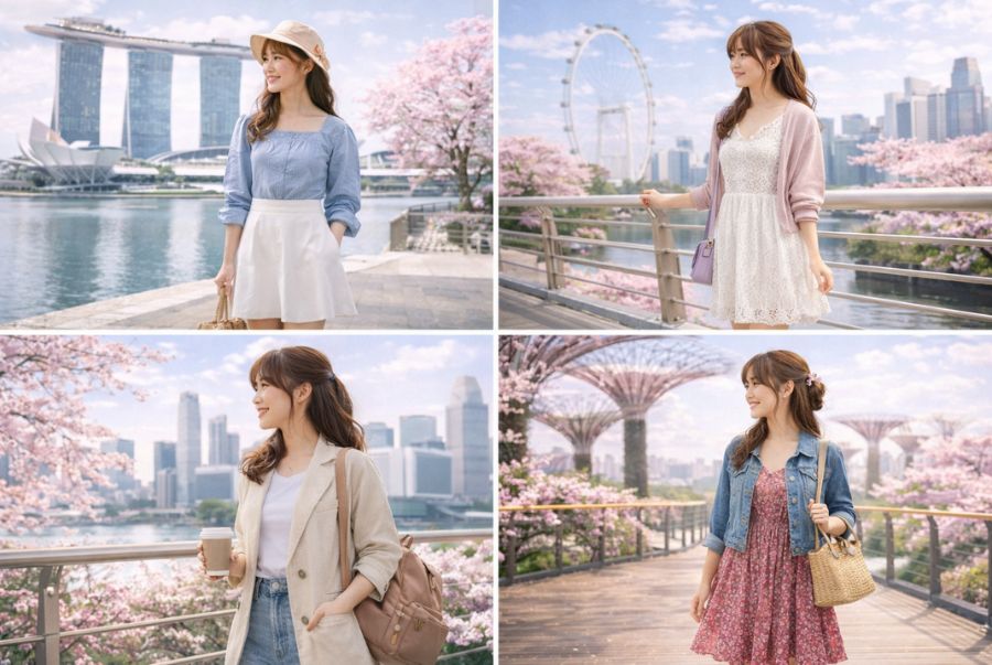 Một số phong cách phối đồ tuyệt đẹp khi đi du lịch Singapore