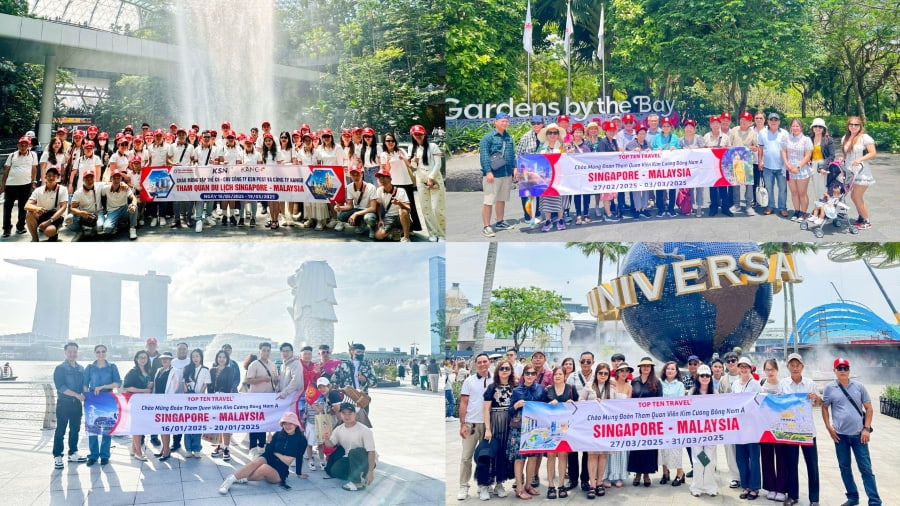 Những vị khách đã tin tưởng và lựa chọn các tour du lịch Singapore tại nhà Top Ten Travel