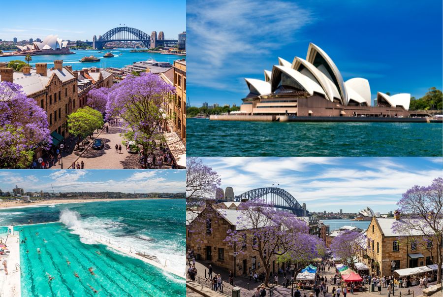 Một số các địa điểm nổi tiếng tại Sydney vào mùa xuân