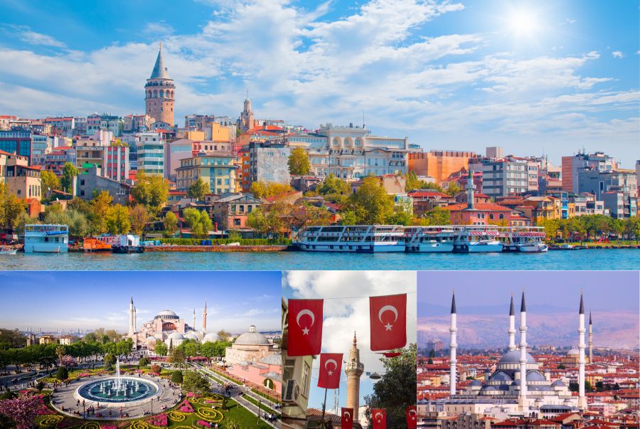 Thổ Nhĩ Kỳ trải dài từ bờ biển Địa Trung Hải tới những dãy núi hùng vĩ ở phía Đông với vô số các điểm đến nổi tiếng