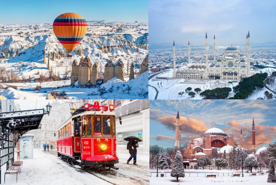 Khung cảnh tựa như thế giới cổ tích tại Thổ Nhĩ Kỳ mùa đông