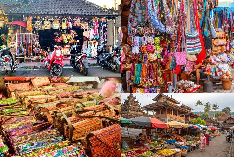 Những khu chợ truyền thống với sự đa dạng về mặt hàng tại Bali