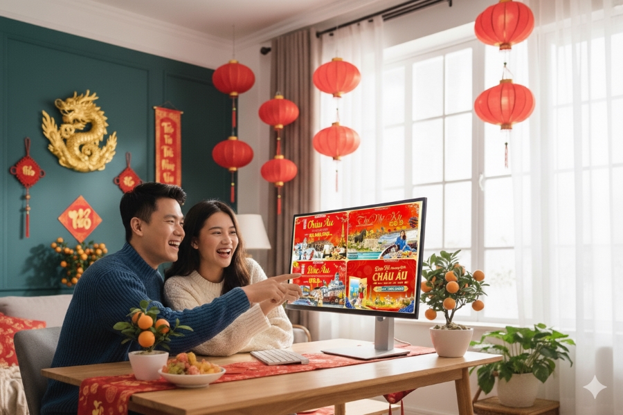 Tết nguyên đán là dịp nghỉ dài để du khách có thể khám phá thế giới