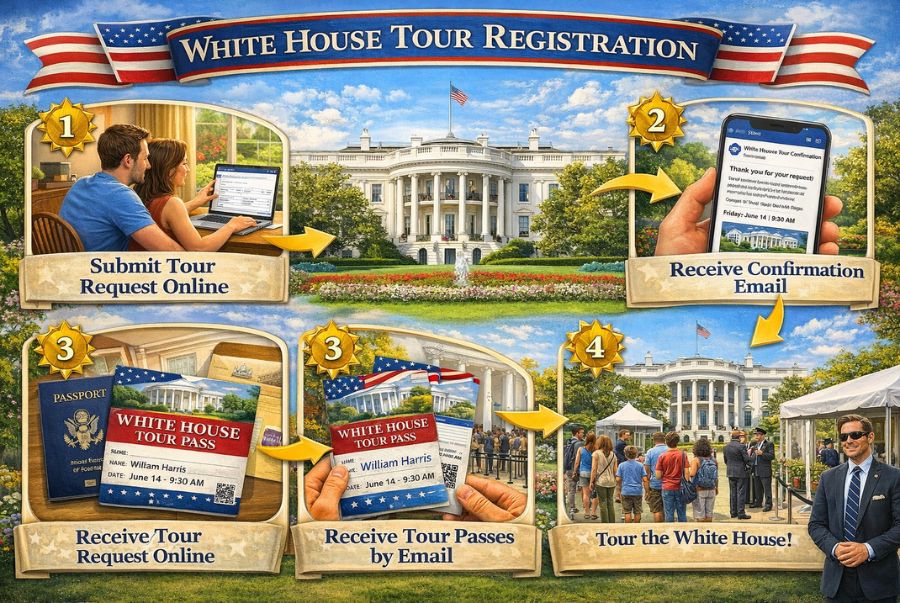 Một số các bước để đăng ký tham quan Nhà Trắng