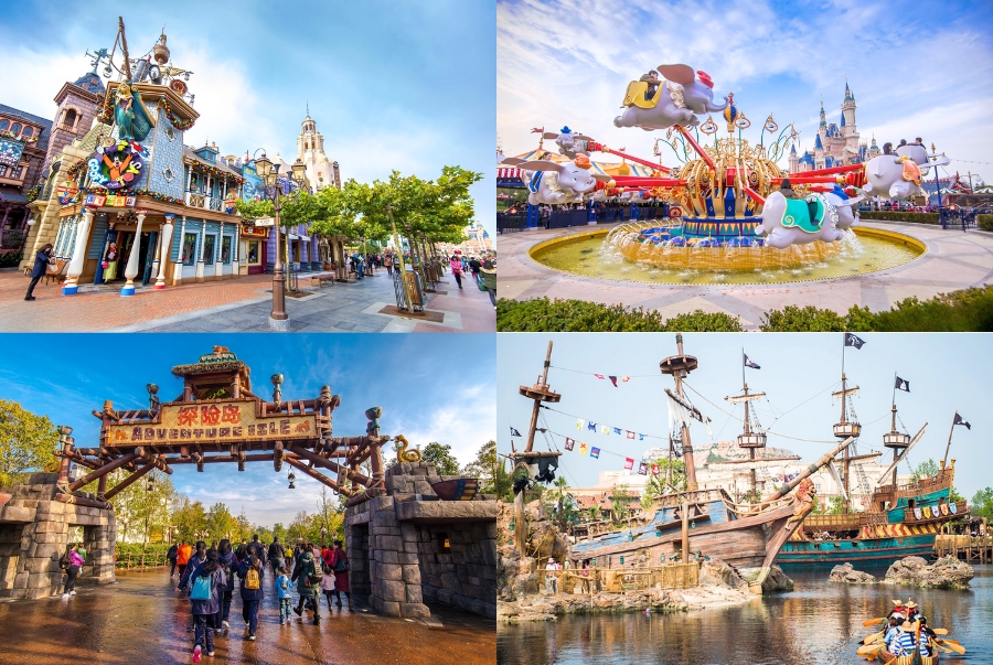 Một số khu vực chủ đề tại công viên