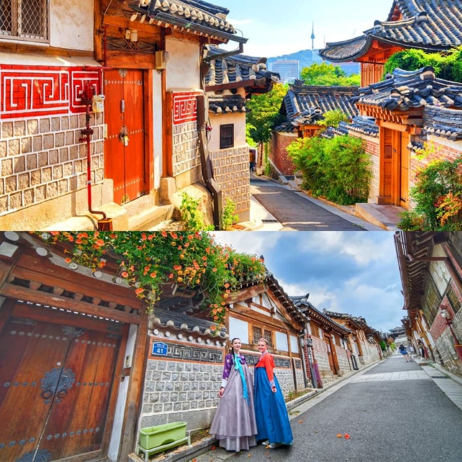 Làng Bukchon Hanok là điểm đến không thể bỏ qua khi đến với du lịch Seoul