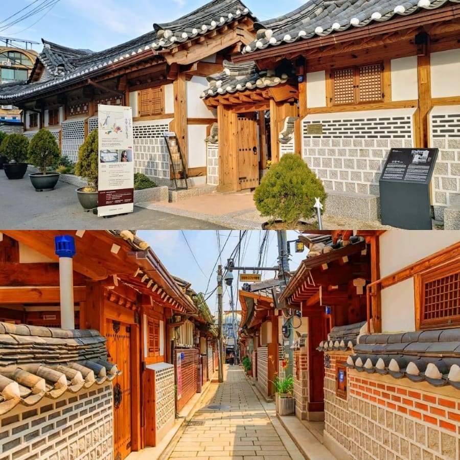 Những ngôi nhà hanok ở đây không quá lộng lẫy mà lại mang vẻ đẹp mộc mạc, giản dị, thấm đượm dấu vết của thời gian
