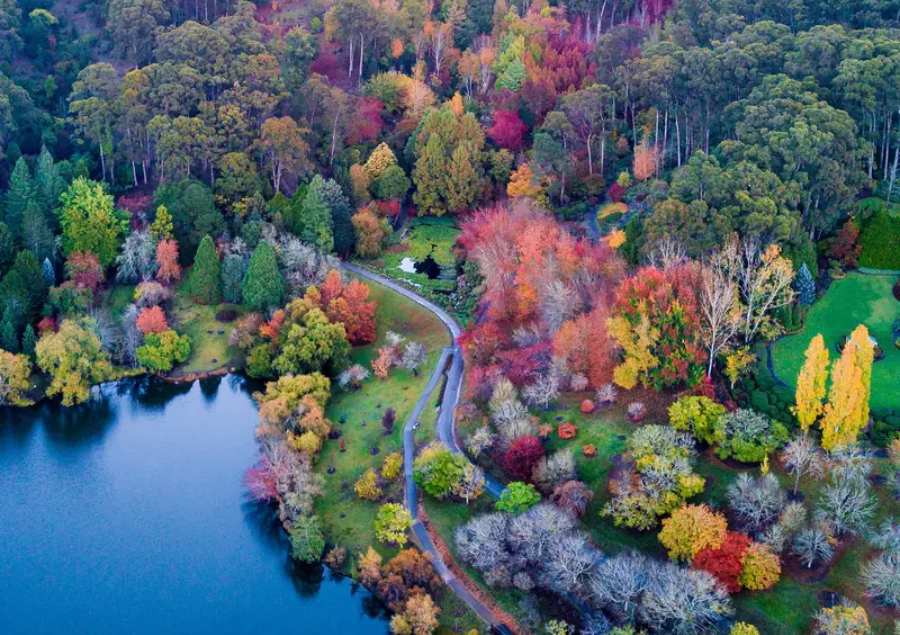 Khung cảnh tuyệt đẹp của nước Úc khi nhìn từ trên cao xuống