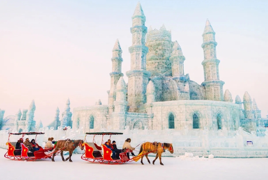 Ngồi xe kéo dạo quanh công viên là hoạt động được du khách yêu thích nhất