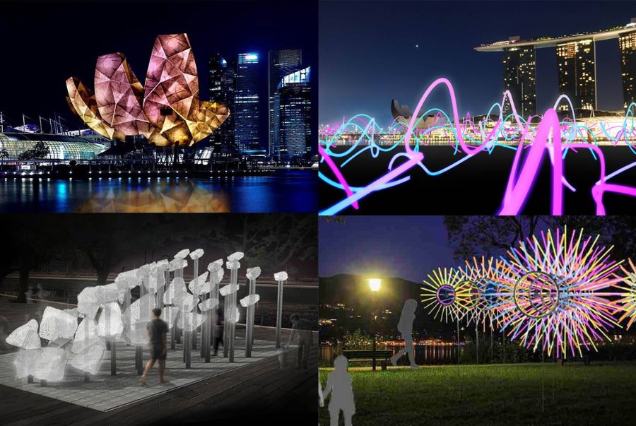 Những màn trình diễn ánh sáng nghệ thuật mãn nhãn tại Singapore Art Week (SAW)