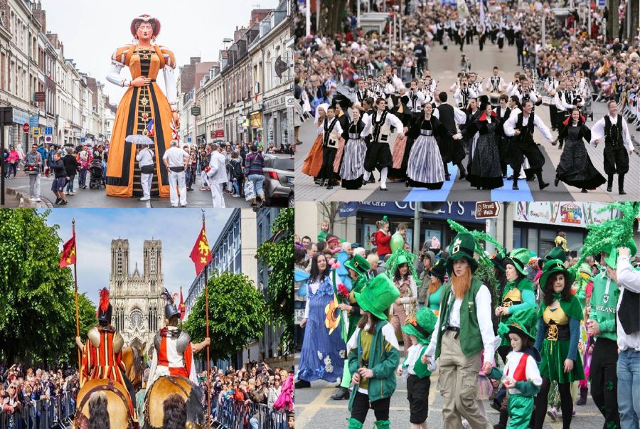 Khung cảnh nhộn nhịp tại các lễ hội nước Pháp