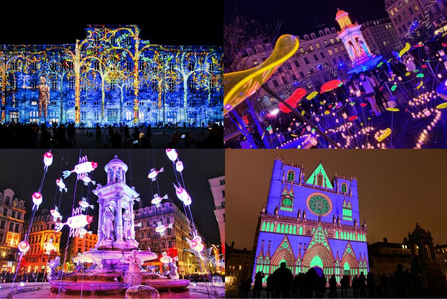 Lễ hội này biến Lyon thành một sân khấu nghệ thuật ánh sáng khổng lồ