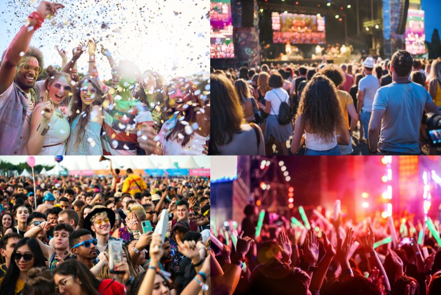 Lễ hội là nơi tập trưng nhiều phong cách âm nhạc khác nhau như jazz, rock, cổ điển, pop hay nhạc điện tử