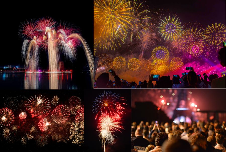 Lễ hội pháo hoa thu hút được rất đông các đội thi từ khắp nơi trên thế giới đổ về