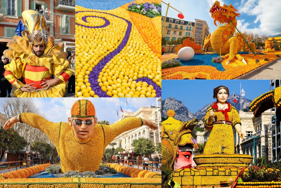 Khung cảnh ngập tràn sắc vàng tại thị trấn Menton – thủ phủ chanh của Pháp