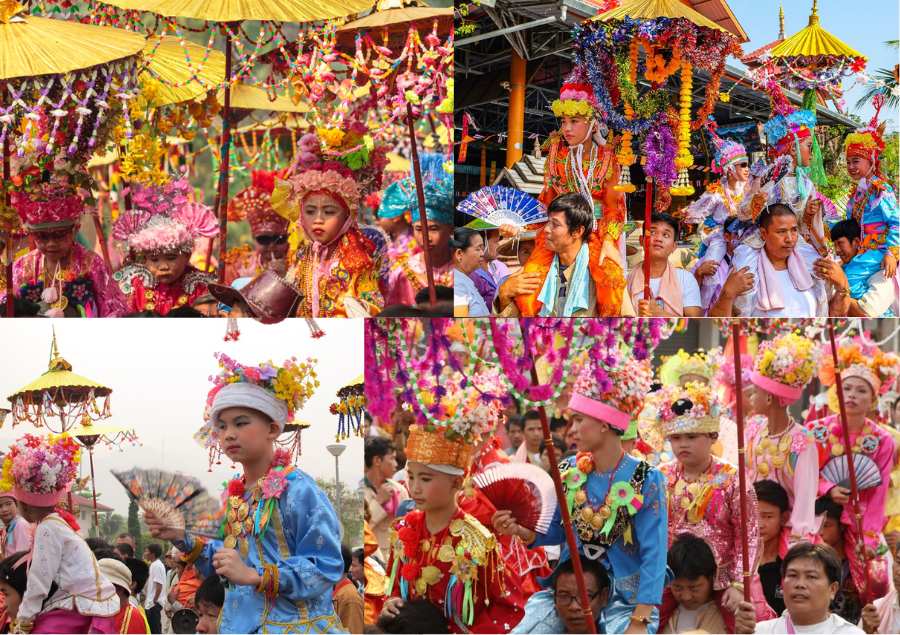 Khung cảnh nhộn nhịp và rực rỡ tại thời điểm diễn ra lễ hội