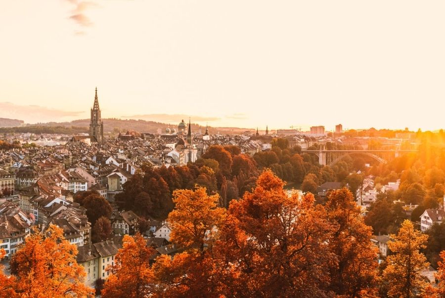 Mùa thu Thụy Sĩ lãng mạn hòa cùng không khí lễ hội sôi động