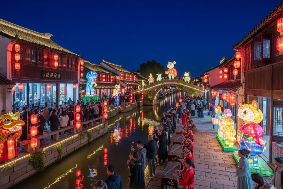 Zhujiajiao là một cổ trấn nổi tiếng với kiến trúc cổ kính và hệ thống kênh rạch chằng chịt