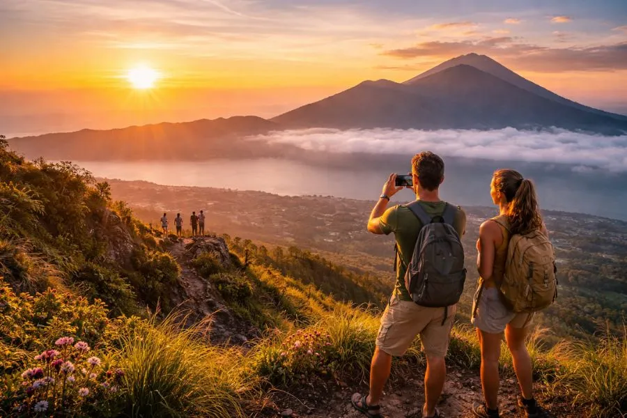 Leo núi lửa Batur ngắm bình minh là một trong những trải nghiệm đáng nhớ trong hành trình du lịch Bali