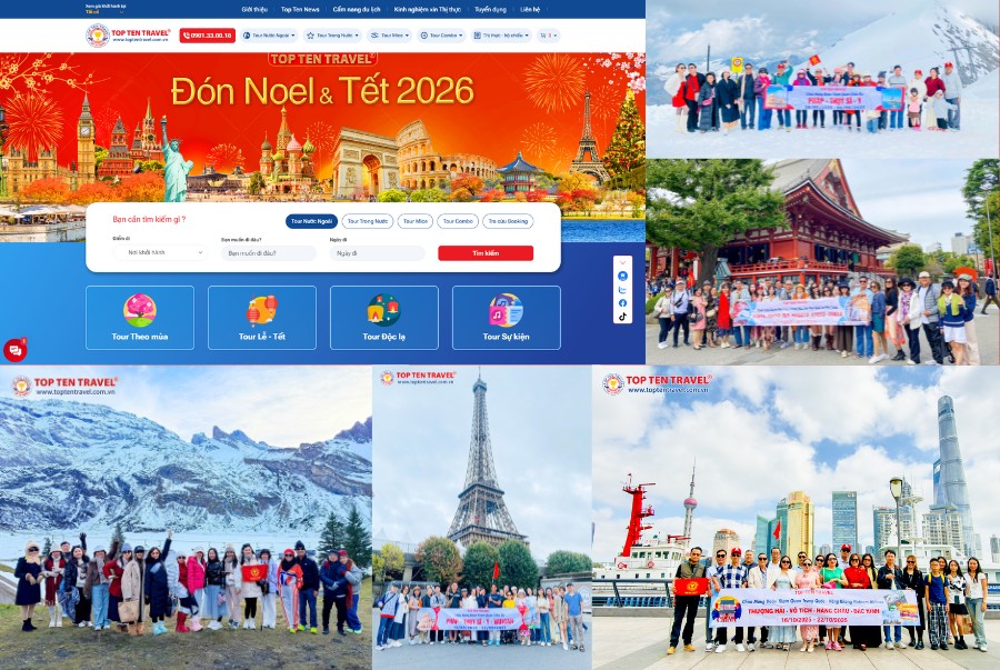 Với kinh nghiệm hơn 15 năm trong lĩnh vực du lịch, Top Ten Travel mang đến cho du khách những hành trình tour tết đẳng cấp, ý nghĩa