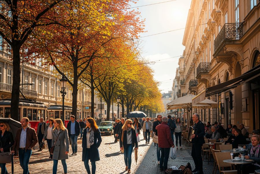 Mùa thu ở Châu Âu được ví như bản giao hưởng tuyệt đẹp của thiên nhiên