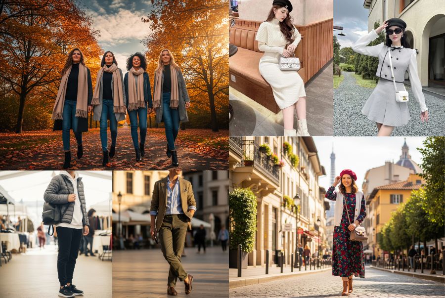 Gợi ý về các outfit cho hành trình du lịch Châu Âu mùa thu
