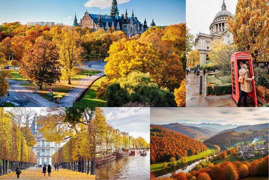 Châu Âu mùa thu là thời điểm lý tưởng nhất để du khách có thể khám phá các thành phố lãng mạn