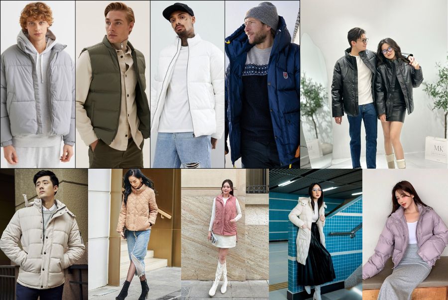 Áo phao siêu nhẹ là lựa chọn lý tưởng cho các outfit năng động