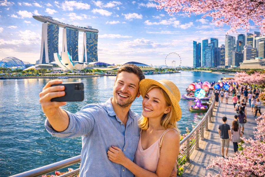 Marina Bay mùa xuân là địa điểm hấp dẫn nên du khách cần có sự tìm hiểu kỹ lưỡng