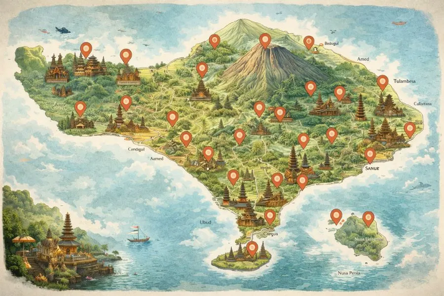 Bali sở hữu mật độ đền thờ dày đặc bậc nhất thế giới