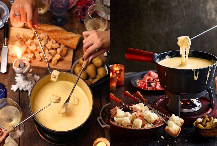 Cheese Fondue biểu tượng ẩm thực Thuỵ Sĩ không thể bỏ lỡ khi du lịch Thuỵ Sĩ