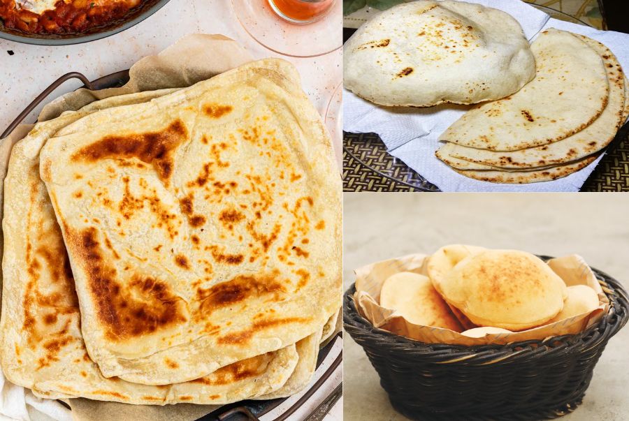 Khubz, hay còn gọi là bánh mì Ả Rập là một món ăn bình dân của người dân Dubai