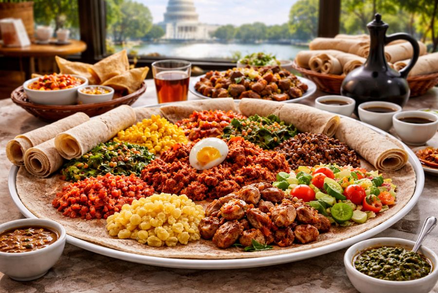 Ethiopian food là trải nghiệm ẩm thực độc đáo tại Washington D.C