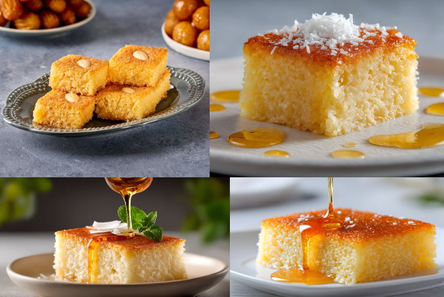 Basbousa là món bánh ngọt truyền thống mang trong mình linh hồn của những lễ hội Ả Rập rực rỡ