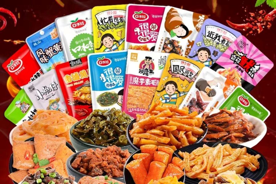 Đa dạng các loại ăn vặt với hương vị cay nồng đặc trưng chuẩn vị Trùng Khánh