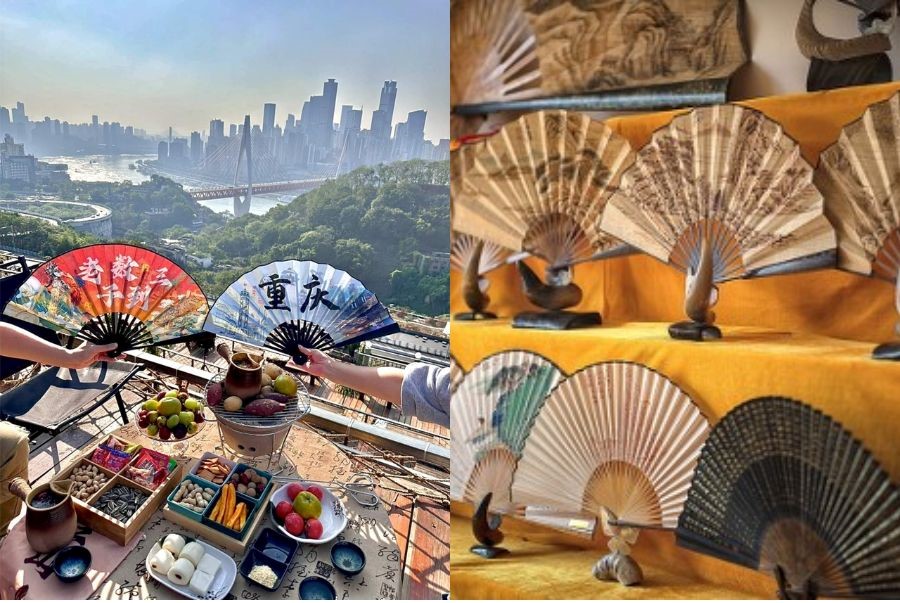 Quạt gấp Rongchang là món quà thủ công mang tính biểu tượng văn hoá