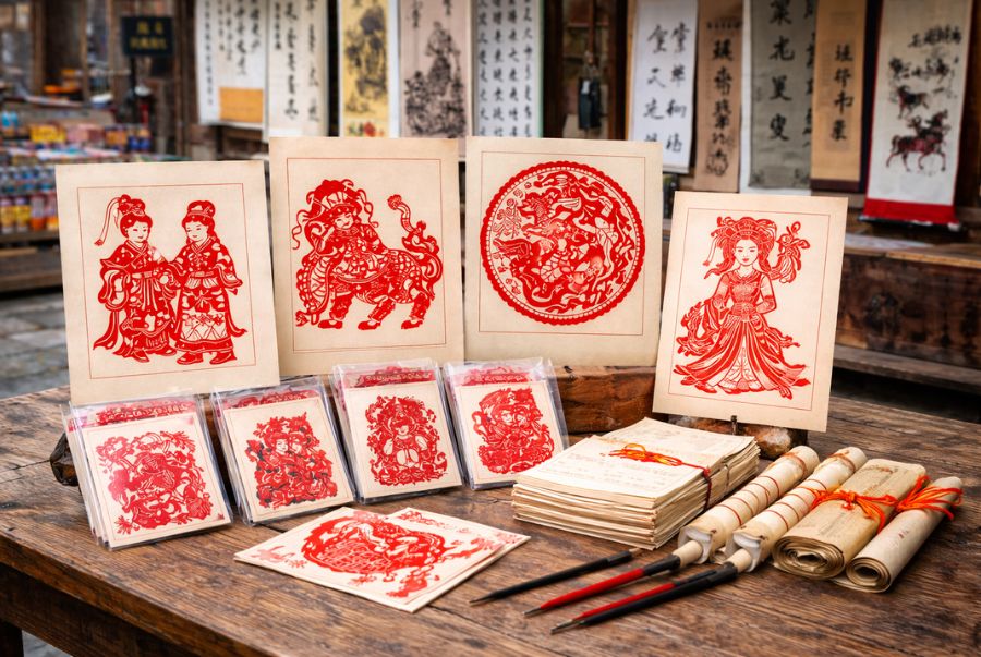 Những tấm tranh giấy mang nhiều ý nghĩa khác nhau để du khách có thể dễ dàng lựa chọn