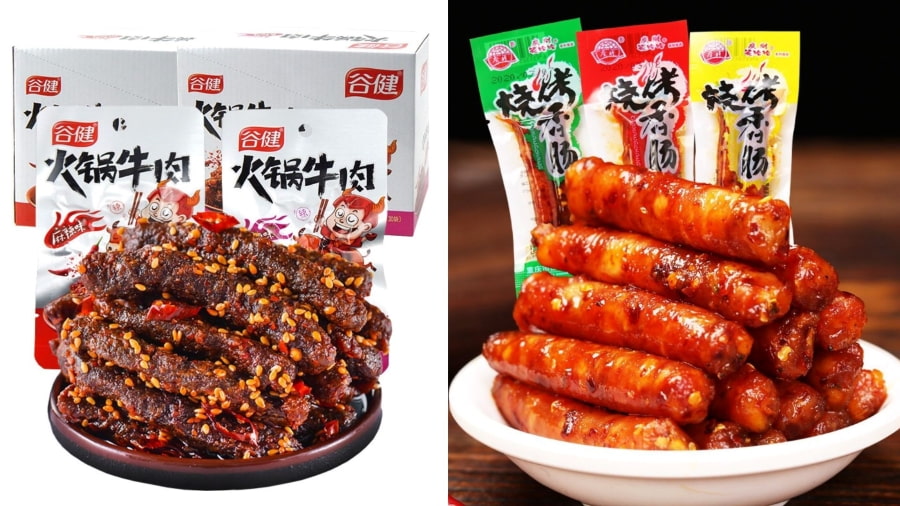 Thịt sấy khô và lạp xưởng kiểu Trùng Khánh là những đặc sản truyền thống tại đây