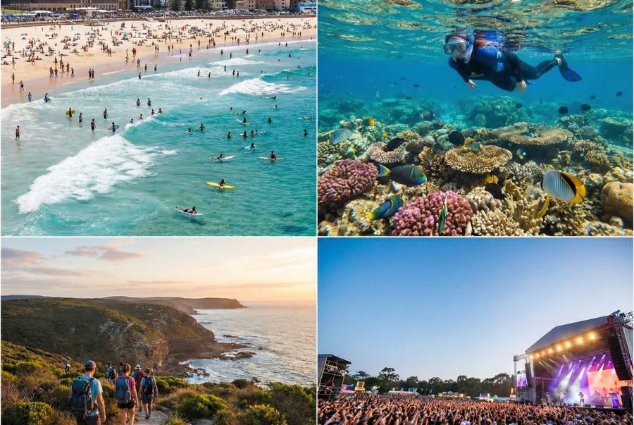 Nước Úc mùa hè sở hữu sự đa dạng trải nghiệm mà hiếm nơi nào trên thế giới có được