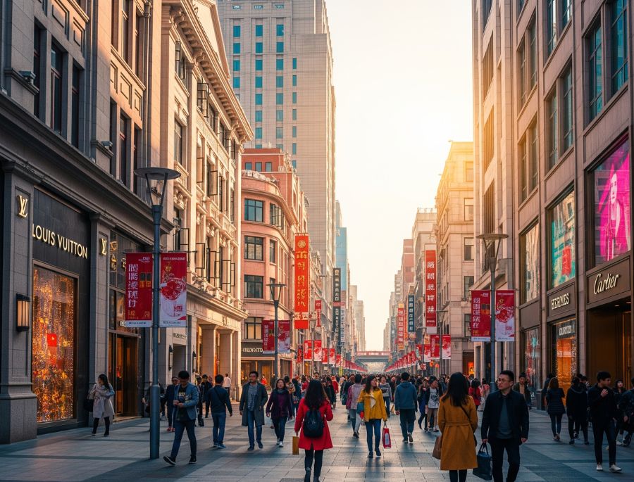 Khu vực Tây Nam Kinh Lộ lại mang một vẻ đẹp sang trọng và đẳng cấp vói các thương hiệu lớn