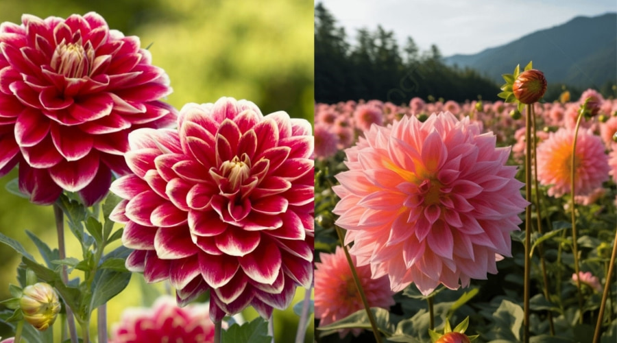 Hoa thược dược với vẻ đẹp lộng lẫy, kiêu sa và đa dạng về chủng loại, màu sắc luôn thu hút ánh nhìn của bất kỳ ai